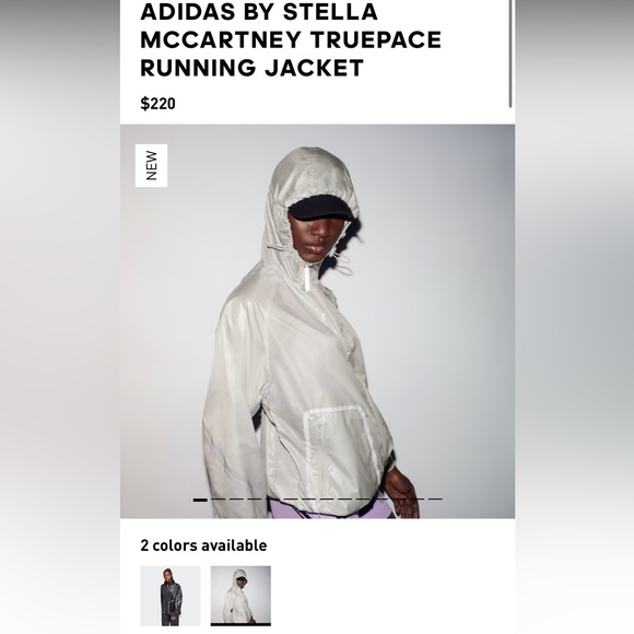 EUC ADIDAS BY STELLA MCCARTNEY TRUEPACE RUNNING JACKET Size M - Picture 8 of 8